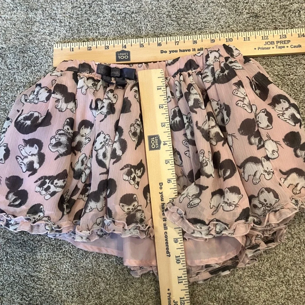Little Golden Book Moments Shy Little Kitten Pink Ruffle Skirt 5T Bow Balletcore